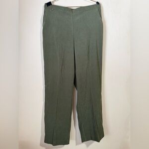 Alfred Dunner Dark Olive Pants